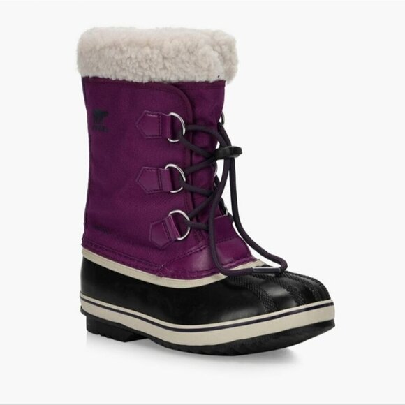 SOREL | Yoot Pac Nylon snow boots purple  sz 5 - Picture 1 of 5